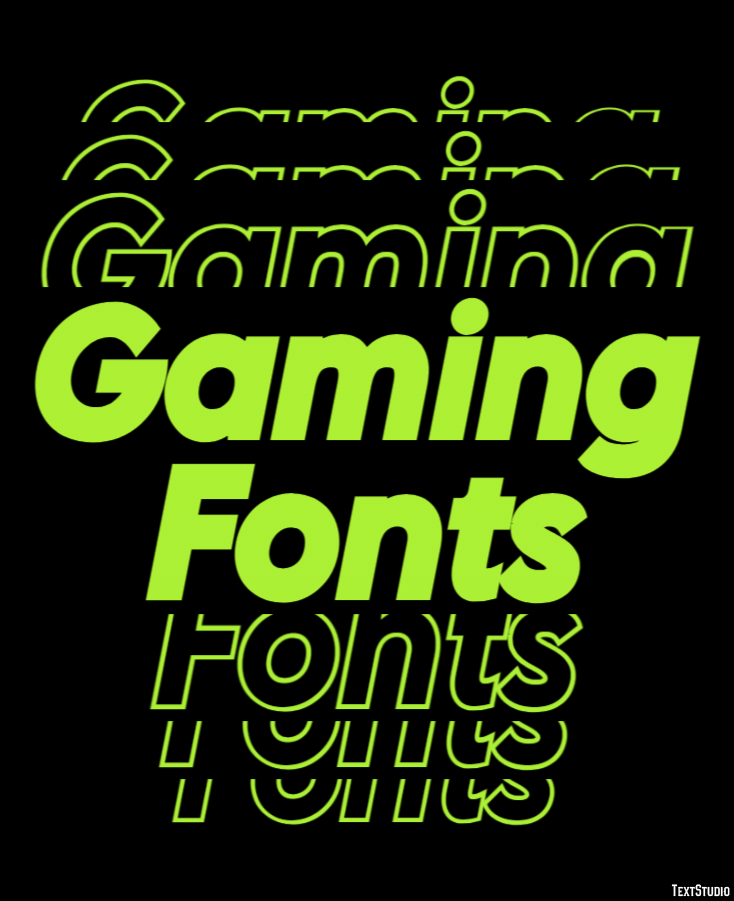 Gaming Fonts Texteffekt