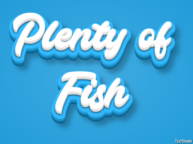 Plenty of Fish Effetto testo