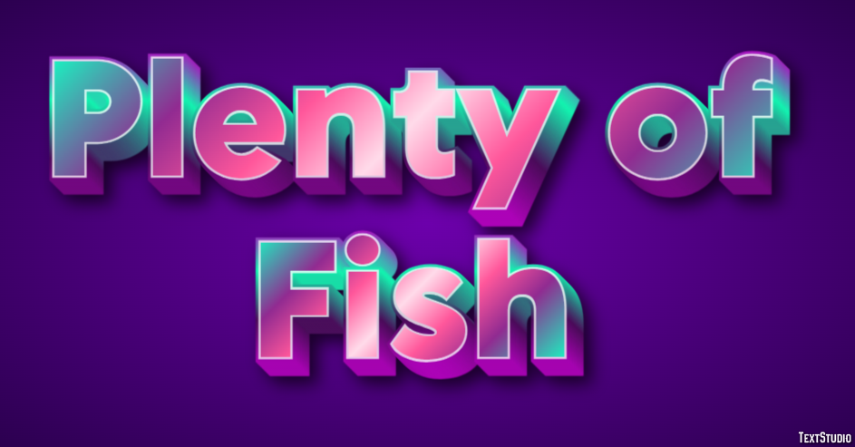 Plenty of Fish Effetto testo