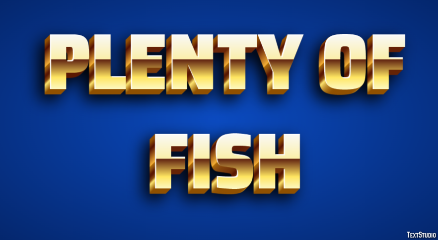 Plenty of Fish テキスト効果