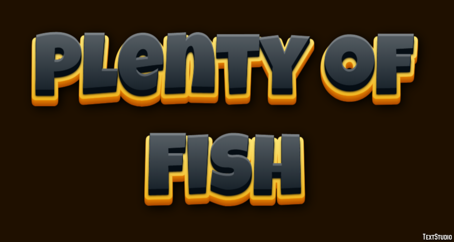 Plenty of Fish テキスト効果