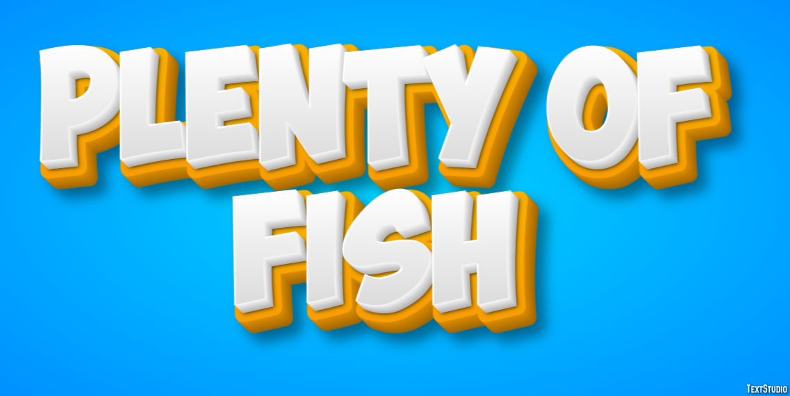 Plenty of Fish テキスト効果
