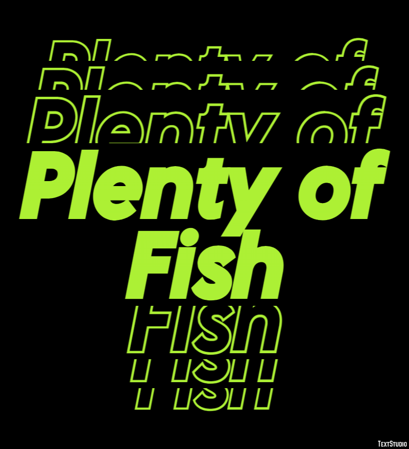 Plenty of Fish Effetto testo