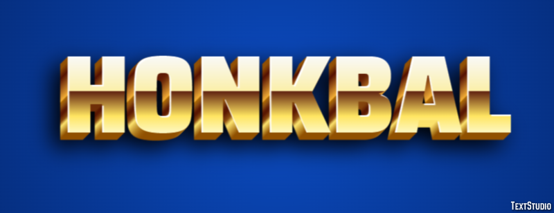 Honkbal Efecto de Texto