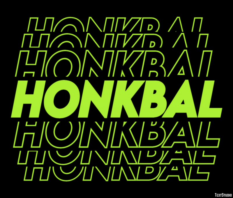 Honkbal Tekst Effect
