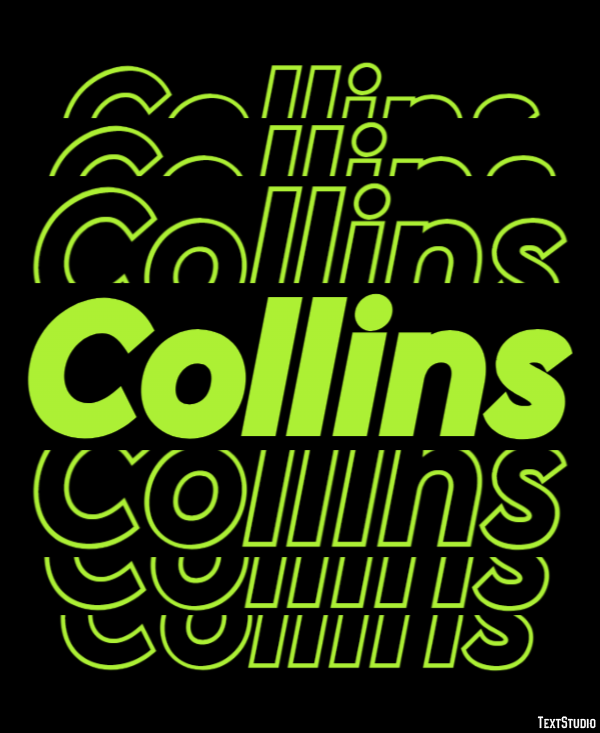 Collins Tekst effect