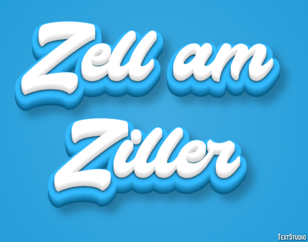 Zell am Ziller Effetto testo
