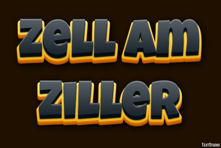 Zell am Ziller Effetto testo