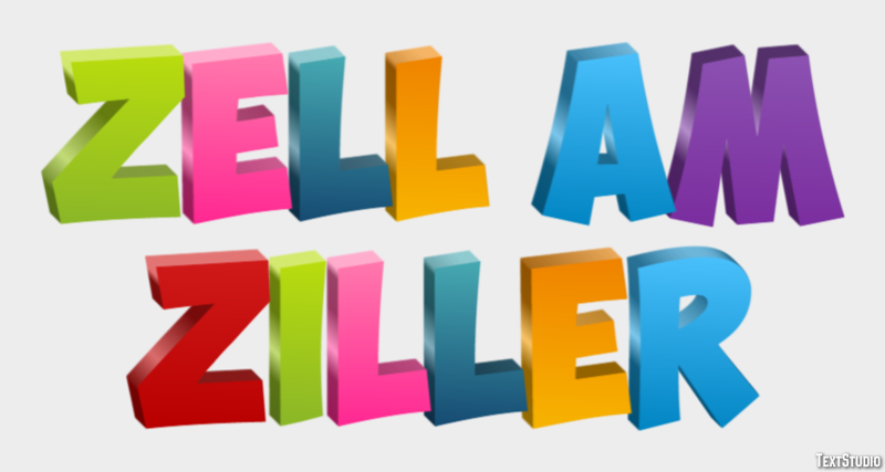 Zell am Ziller Effetto testo