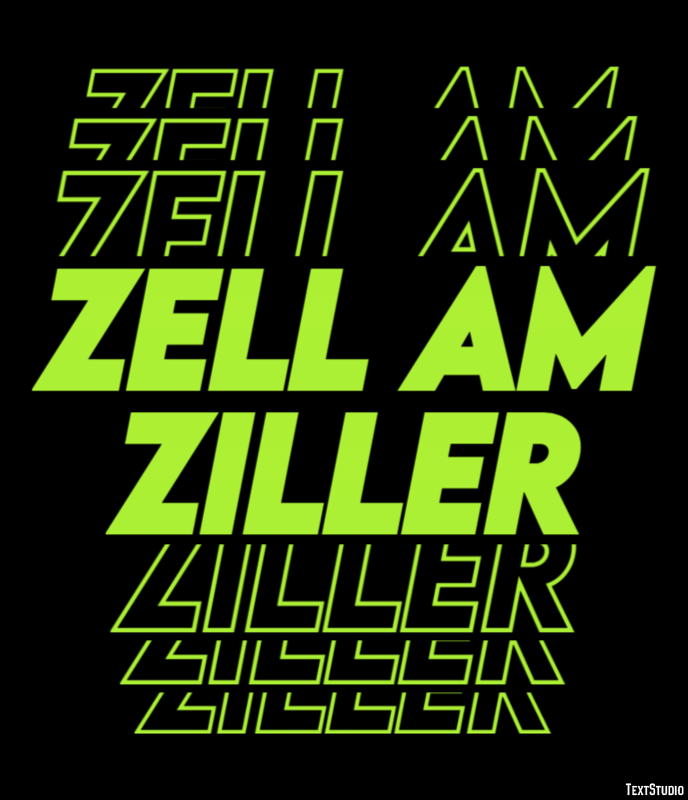 Zell am Ziller Effetto testo