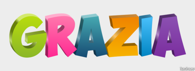 Grazia Effetto testo
