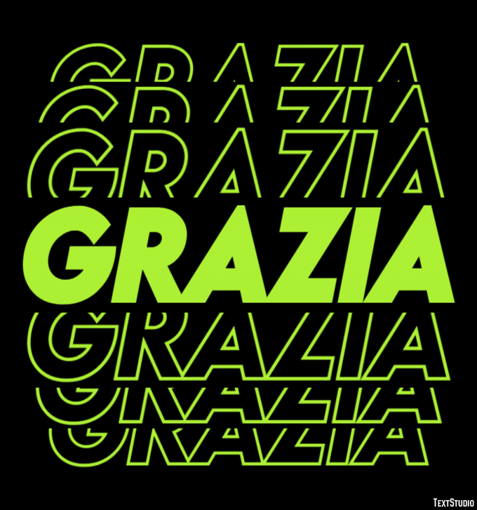 Grazia Effetto testo