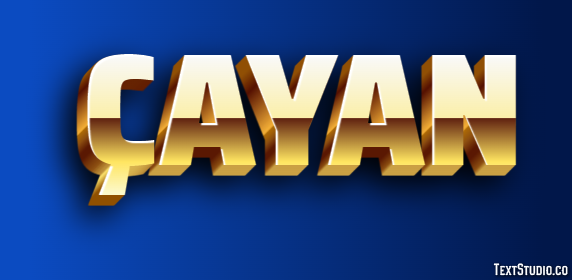 Çayan テキスト効果
