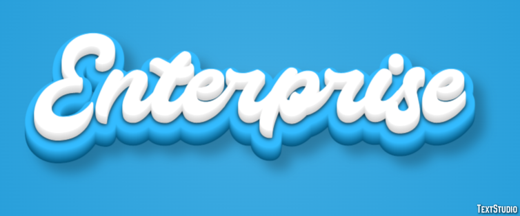 Enterprise Text Effect