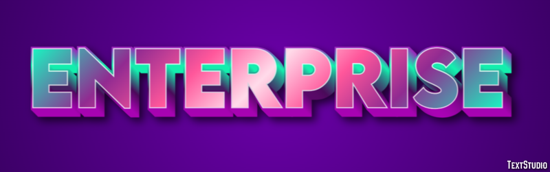 Enterprise Text Effect