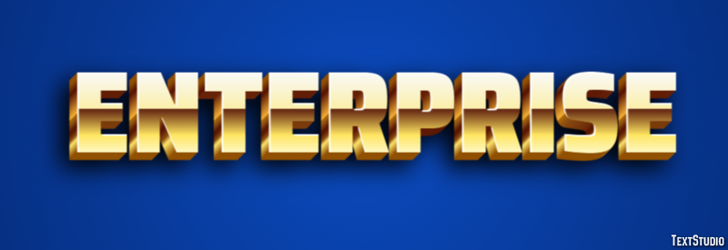 Enterprise Text Effect
