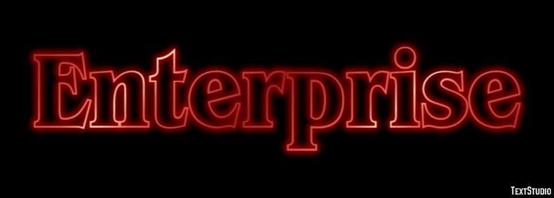 Enterprise Text Effect