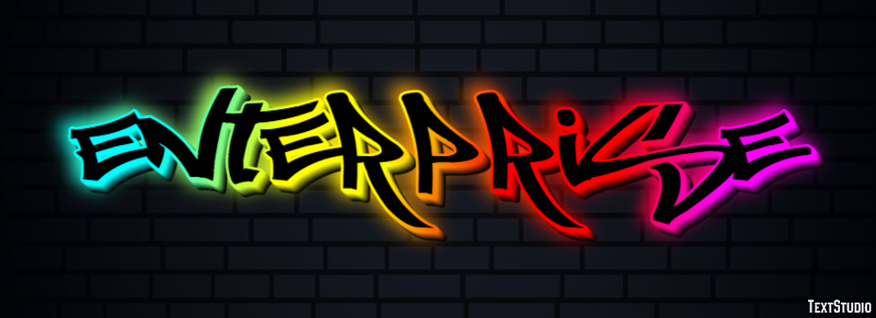Enterprise Text Effect