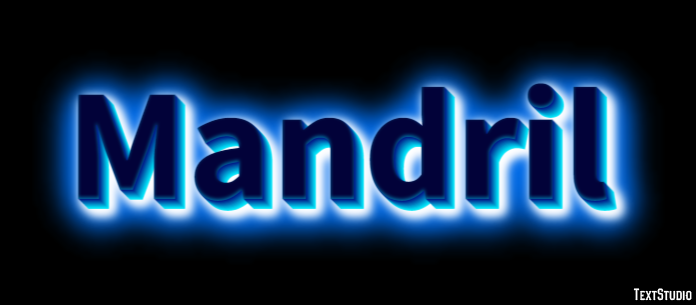Mandril Efecto de Texto