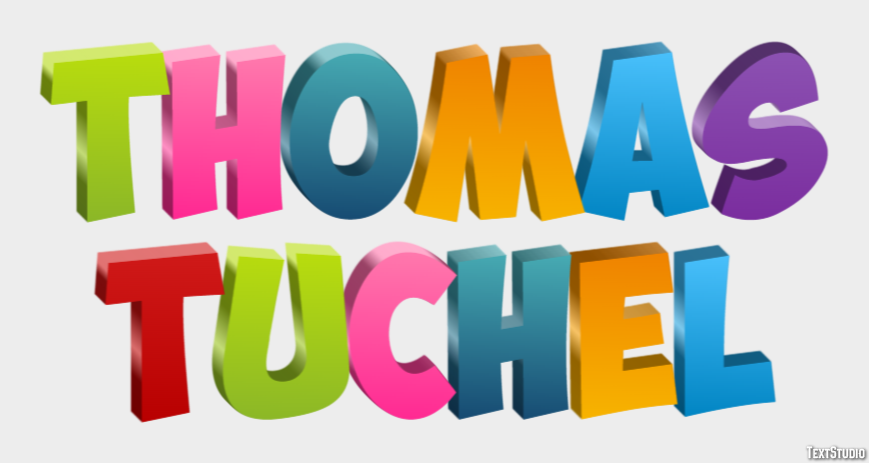 Thomas Tuchel テキスト効果