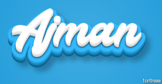 Ajman Эффект текста