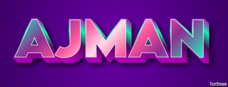 Ajman Text effect