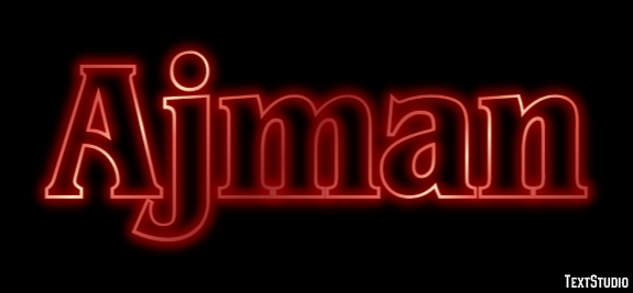 Ajman Эффект текста