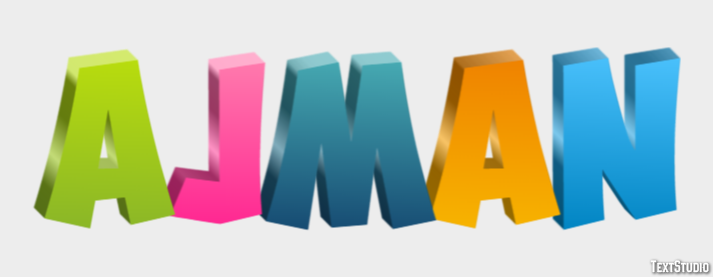 Ajman Text effect
