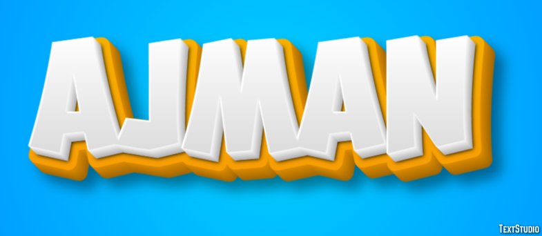 Ajman Text effect