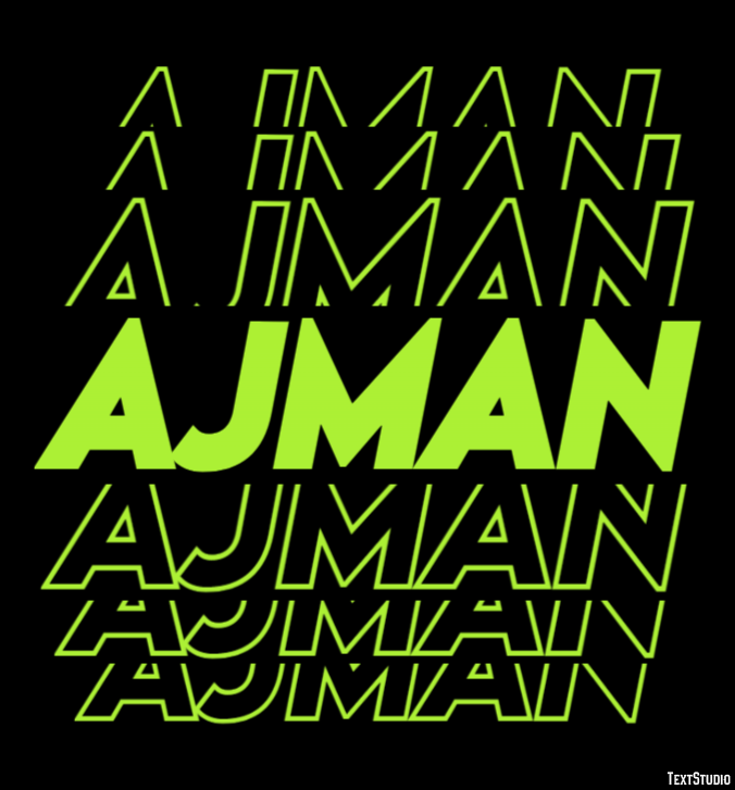 Ajman Text Effect