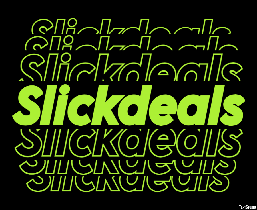 Slickdeals Efeito de texto
