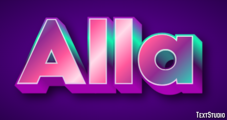 Alla Эффект текста