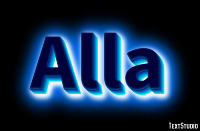 Alla Эффект текста