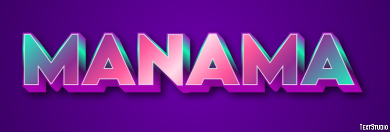 Manama Effetto testo