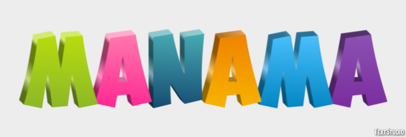 Manama Efekt tekstowy