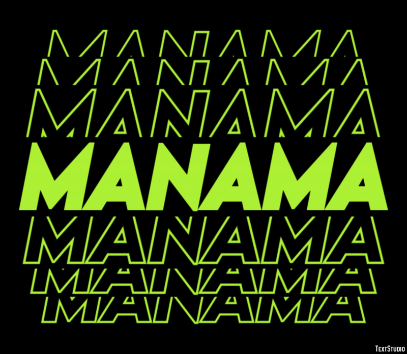Manama Efekt tekstowy