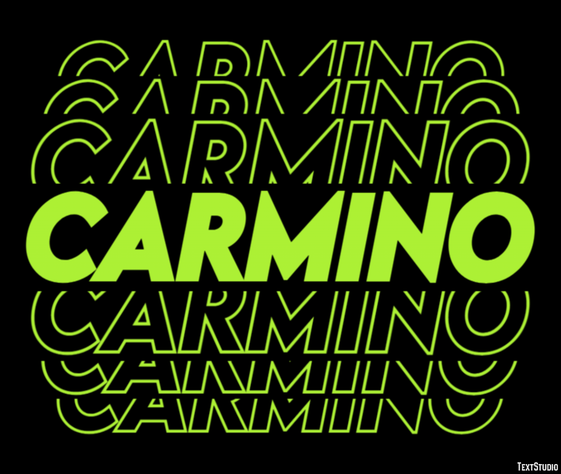 Carmino Effetto testo