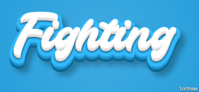Fighting Efeito de texto