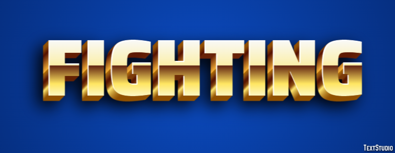 Fighting Text Effect