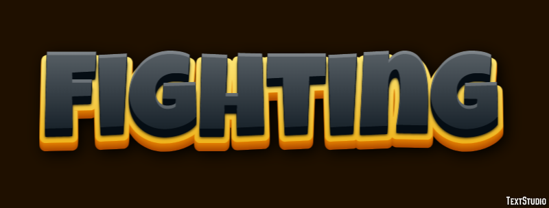 Fighting Text Effect