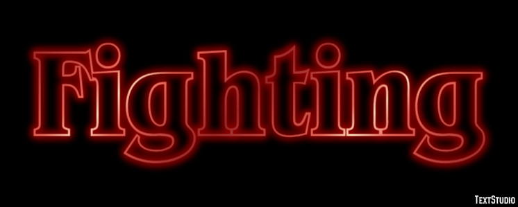 Fighting Efeito de texto