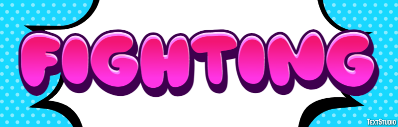 Fighting Efeito de texto