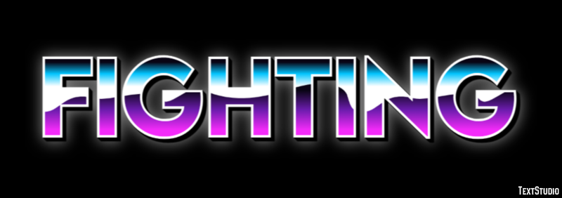 Fighting Text Effect