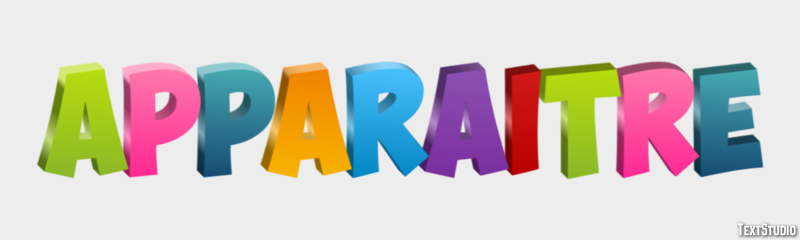 Apparaître Texteffekt