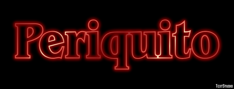Periquito Efecto de Texto