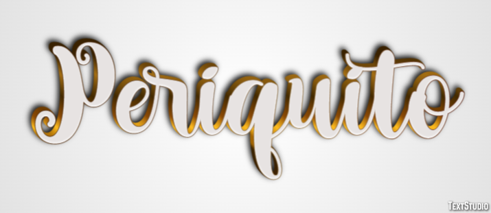 Periquito Efecto de Texto