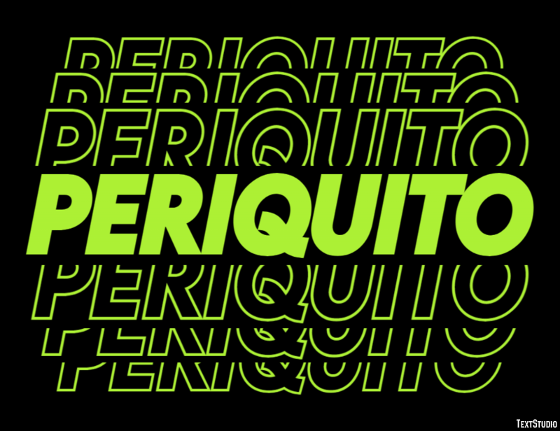 Periquito Texteffekt