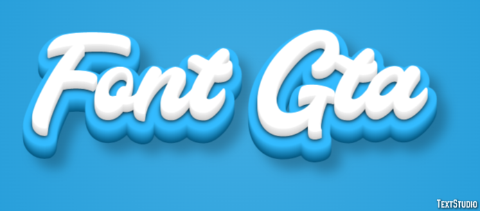 Font Gta Text Effect