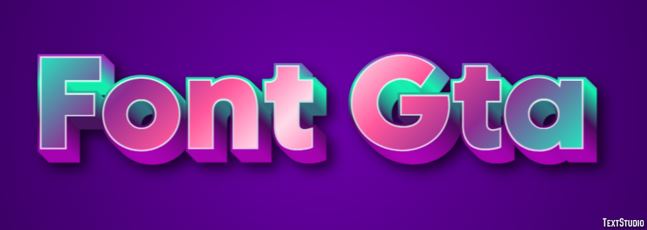 Font Gta Text Effect