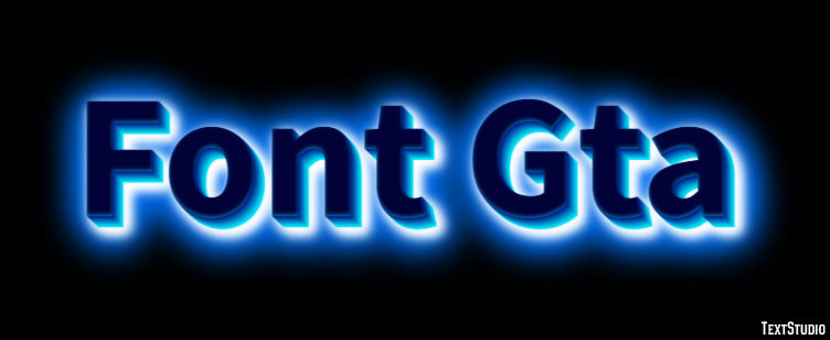 Font Gta Text Effect